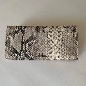 NWOT Cole Haan snakeskin wallet